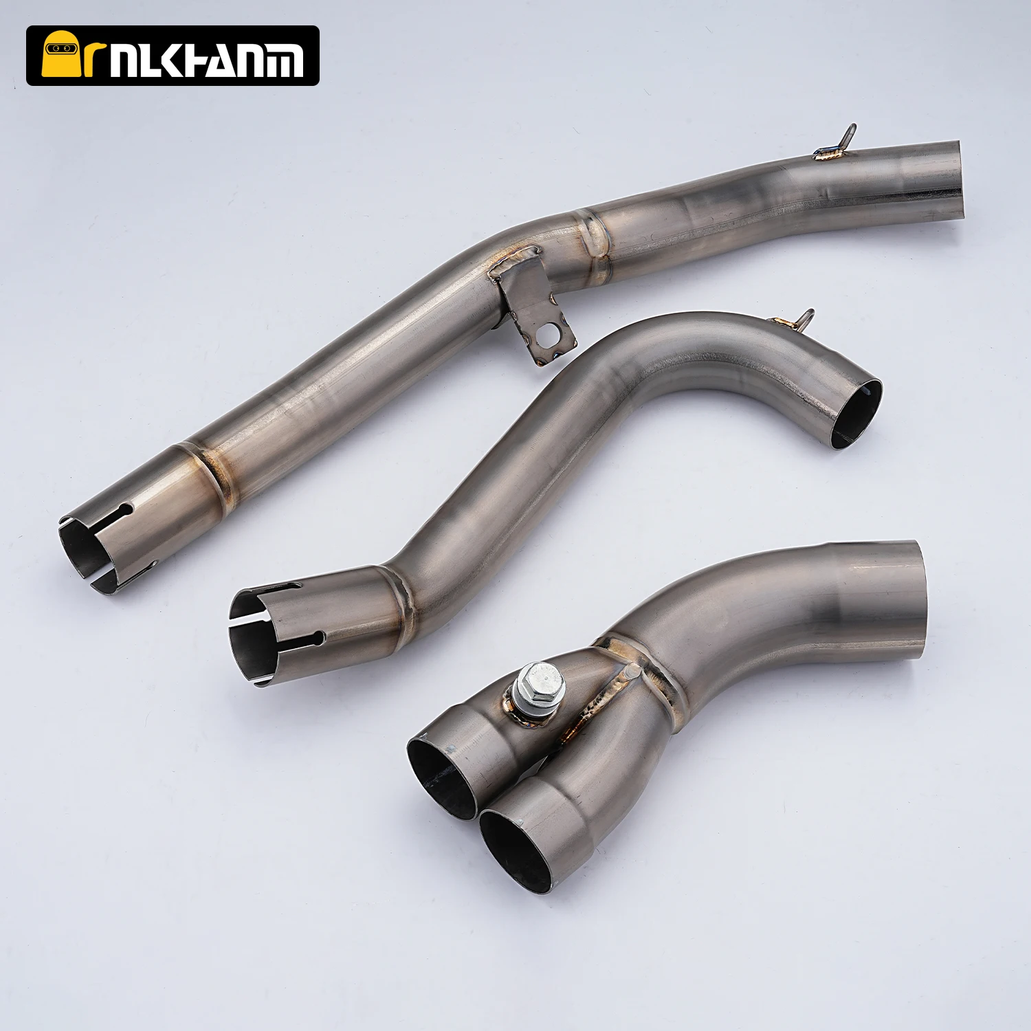 الانزلاق على لسوزوكي V-STROM 650/650 XT DL650 DL 650 XT 2017-2022 دراجة نارية العادم الأوسط وصلة الأنابيب Ti. سبيكة العيار الأصلي #6