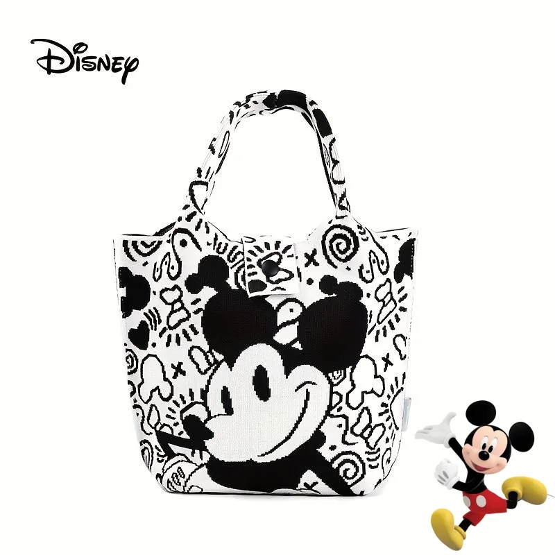 

Mickey Disney Cute Creative Cartoon Pattern Fashionable Personalized Handheld Portable Large Capacity Single-Shoulder Canvas Bag