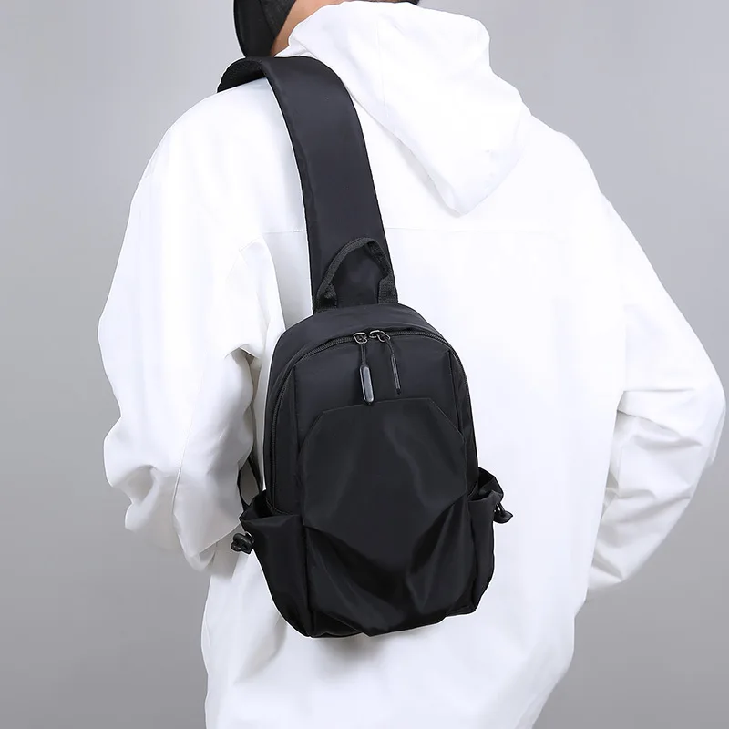 

New Men's Breast Bag Fashion Trend Shoulder Bag, Large Capacity Versatile Small Backpack, Casual Men's Messenger Bag