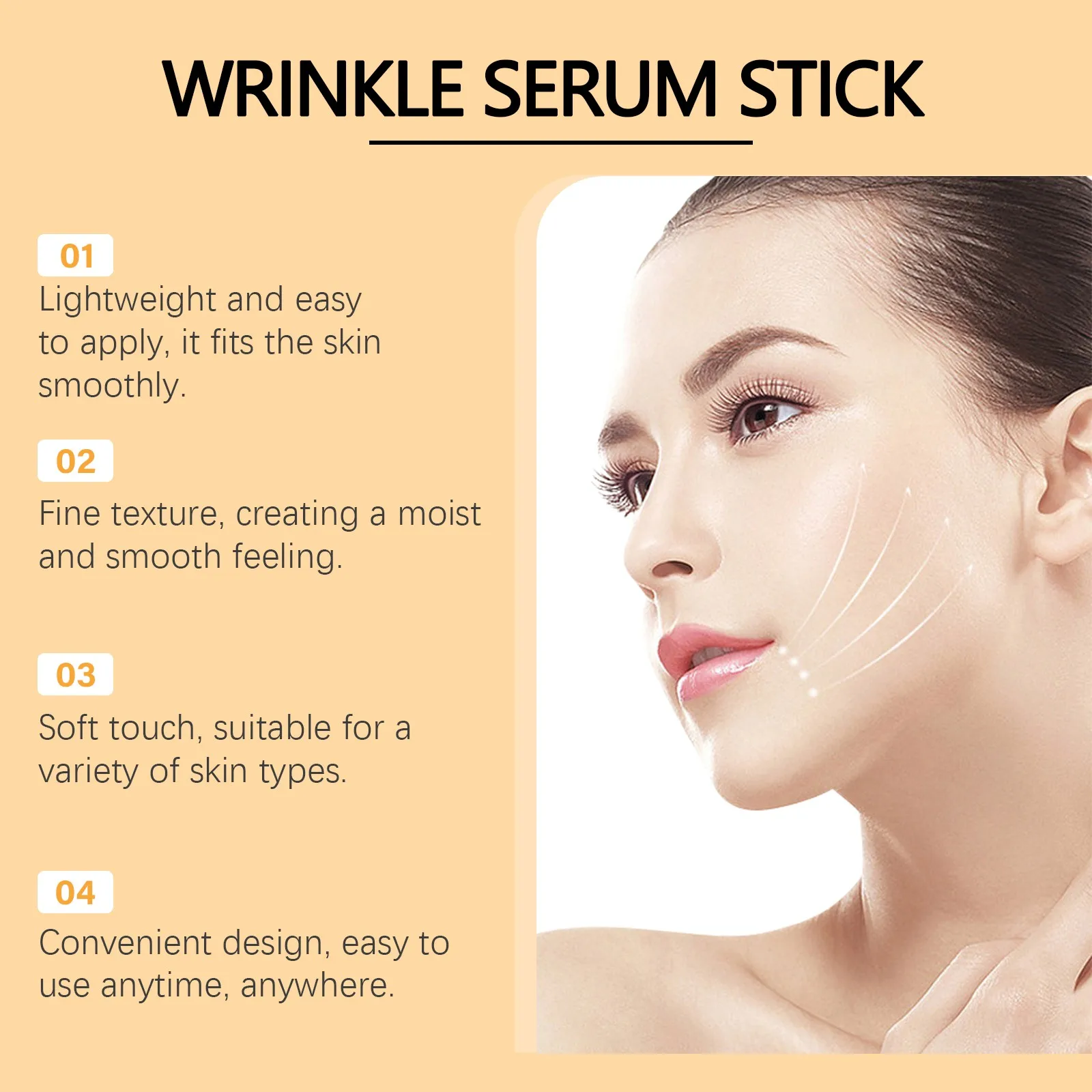 Bee Venom Anti Wrinkle Stick Face&Eye Cream Firming Lifting Reduce Dark Circles Puffiness Eye Bags Smoothing Fine Lines Skincare