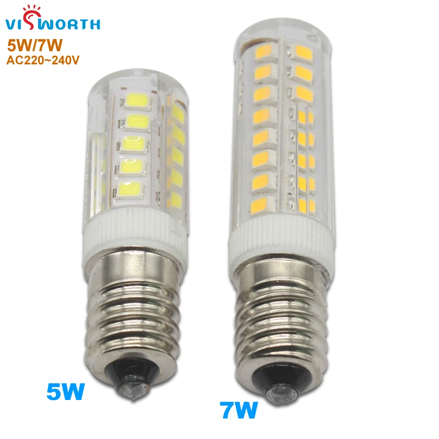 

Светильник лампа E14 SMD2835, 33 светодиода, 51 светодиодный ОД, 220 В, 2400 в, 5 Вт, 7 Вт, светодиодная лампа на замену, галогенная лампа с углом луча 360, светодиодная лампа, кристасветильник