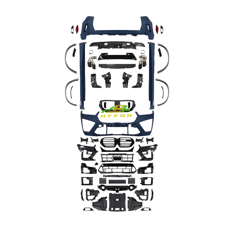 ترقية تعديل عدة ل BMWS X5 G05 G18 G05Lci 2023-2024 ترقية 2023-2024 F95 Lci X5M طقم الجسم المصد الأمامي المصد الخلفي Sid