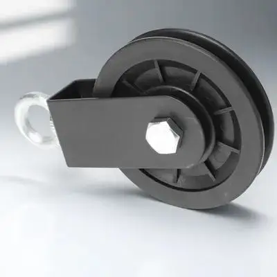 

Heavy Duty Fitness Pulley Wheel for Gym Cable System U-type Silent Compatible Ropes Steel Cables Anti-rust Sturdy Plastic