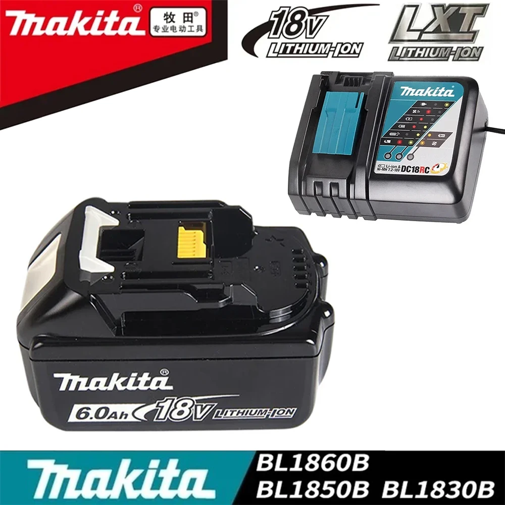 

New 100% Original Makita 6Ah/5Ah/3Ah Makita 18V Battery BL1830B BL1850B BL1850 BL1840 BL1860 BL1815 Rechargeable Lithium Battery