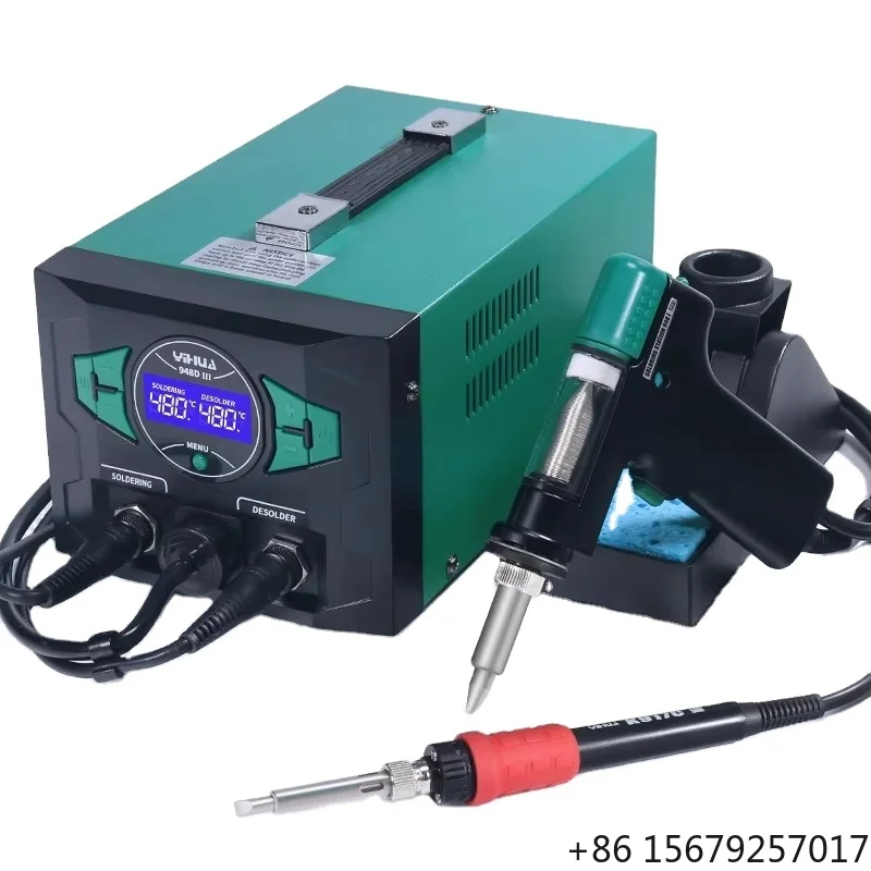 YIHUA 948D-III 3 in 1 Desoldering Rework 110W Soldering Iron Welding Tool Solder Suck Vacuum Desoldering Soldering Station