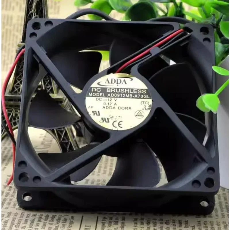 Оригинальный новый вентилятор для ADDA AD0912MB-A70GL 9225, 12 В, 9025 А, бесшумный вентилятор, 90x90x25 мм