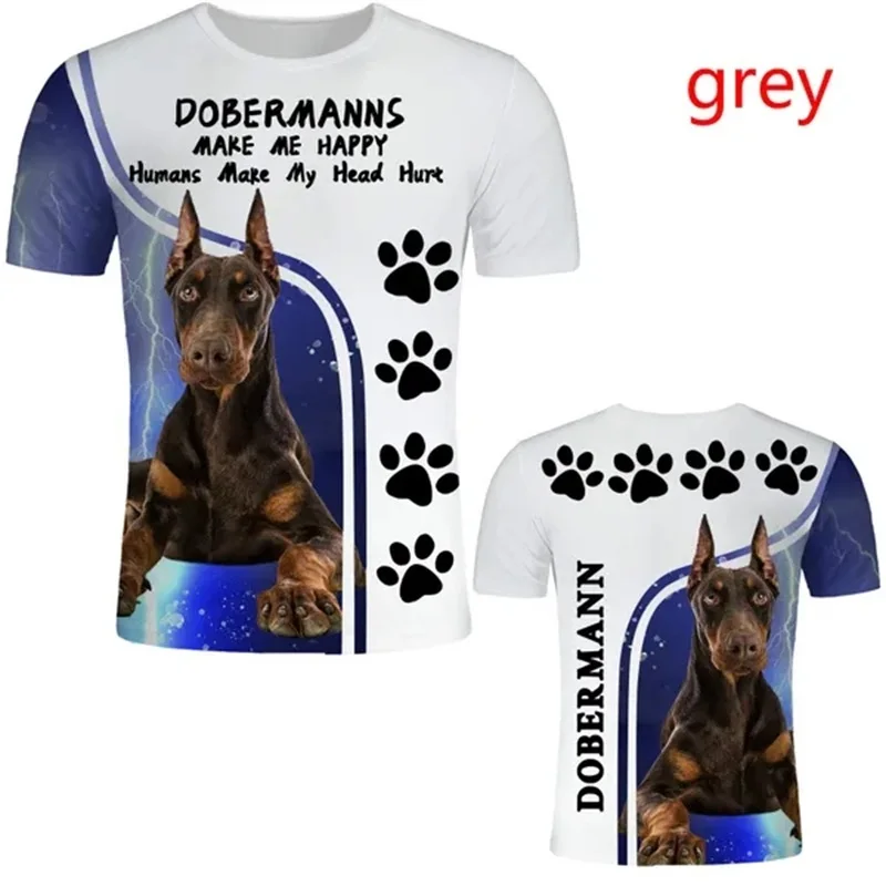 3D Print Funny Dog T-Shirt Cartoon Animals Graphic T Shirts For Men Short Sleeve Causal Top Tees Plus Size Streetwear Tshirt