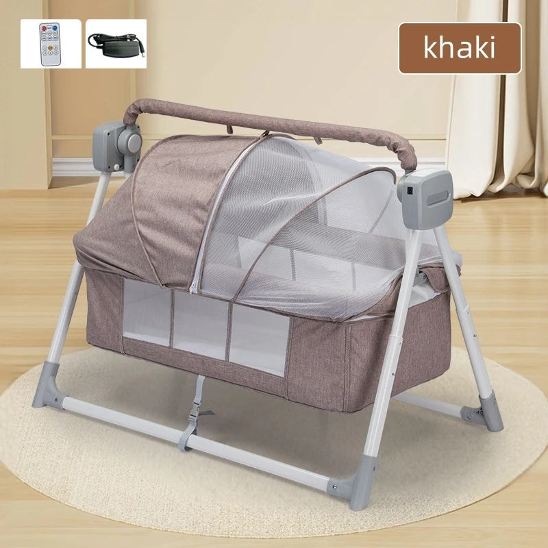 Baby electric foldable shaker multifunctional baby soothing chair for newborns Cradle bed with Bluetooth function