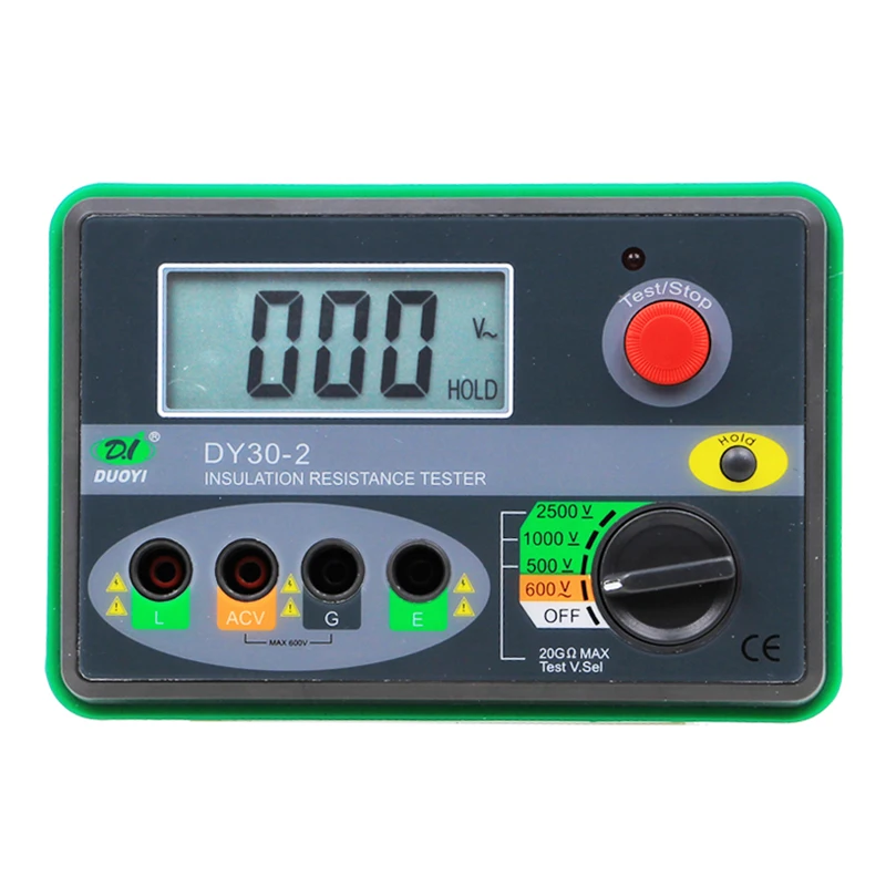 

Insulation Resistance Tester Digital Display Megohmmeter 2500V Detector Testing Machine DY30-1