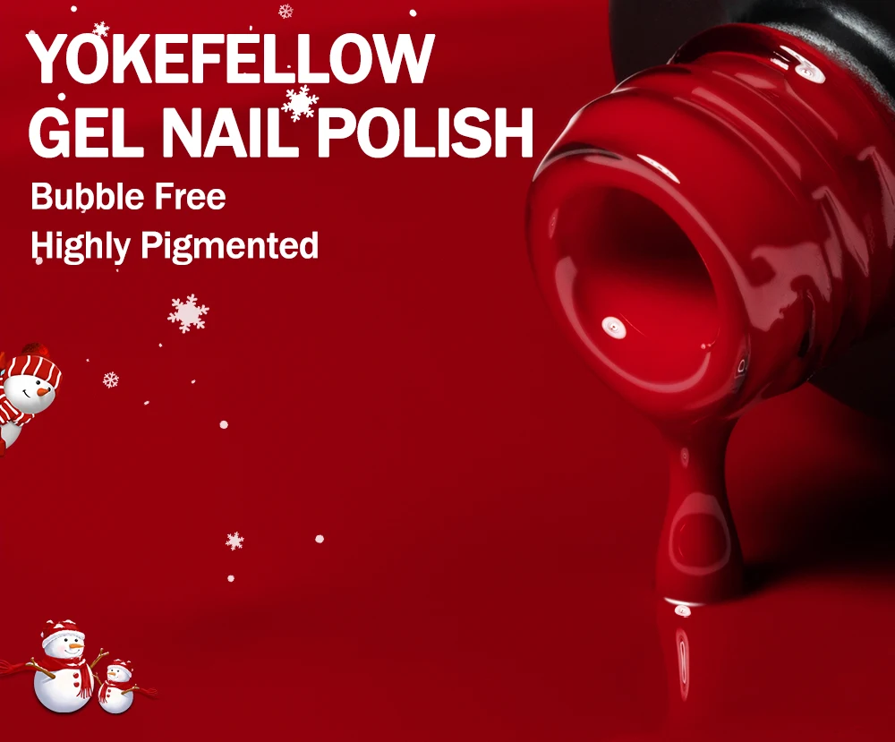 YOKEFELLOW 10 ml Gel-Nagellack, funkelnder roter Gel-Nagellack, Soak Off UV-LED-Gel-Lack, 122 Farben, Nagelkunst, Maniküre, Geschenke für Frauen – Detail 8