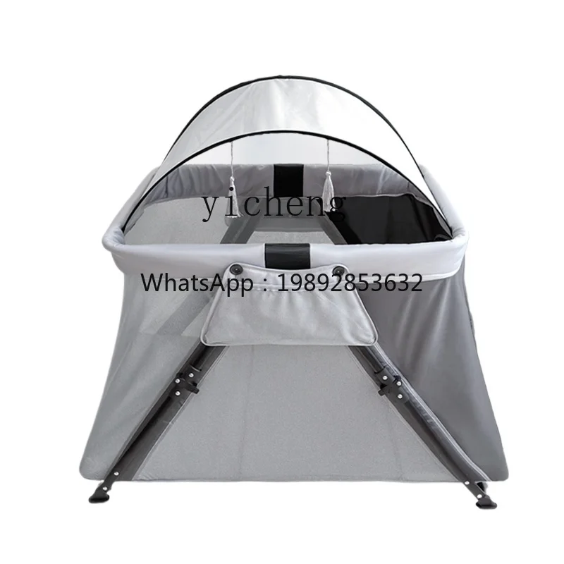 ZZ crib neonatal foldable bb bed light portable baby travel function mobile bed