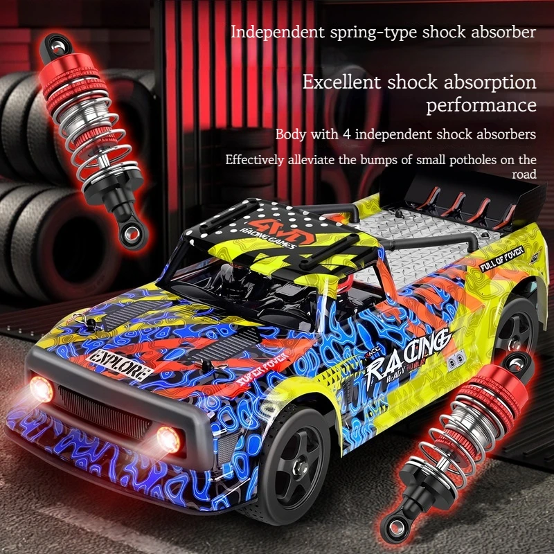 Weili جديد 124020 سيارة التحكم عن بعد 1:12 مقياس الدفع الرباعي عالية السرعة الكهربائية الانجراف سباق السيارات مثالية هدية الكريسماس للبنين