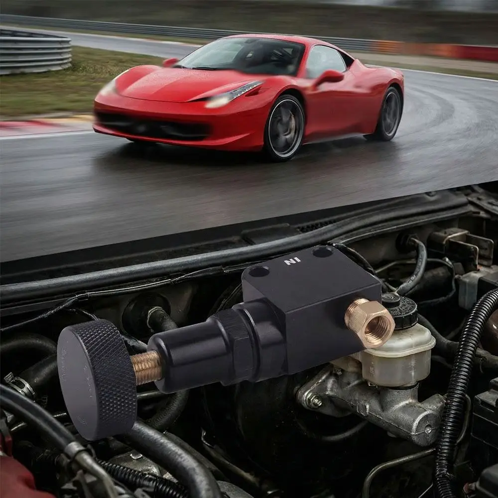 

1/8-27 NPT Brake Bias Proportioning Valve Performance Precision Pressure Regulator Screw Knob Type NPT Thread Brake Adjustment