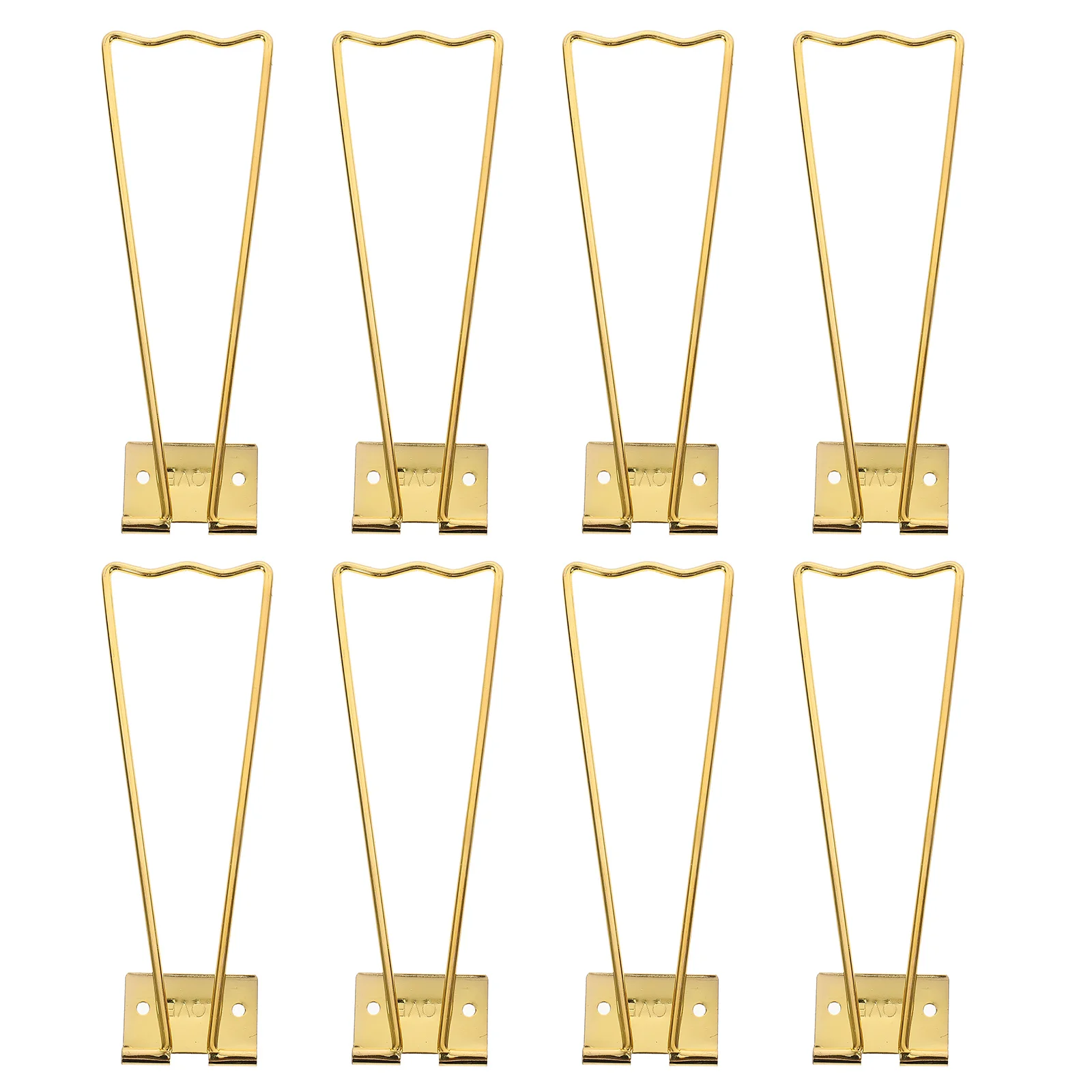 

8pcs Iron Frame Brackets Sturdy Display Rack Gold Picture Holder Supporting St Practical Picture Photo Frame Bracket