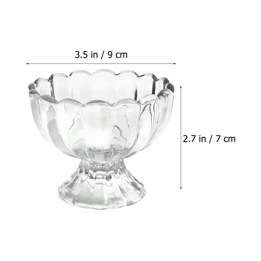 

4 шт. стильные стеклянные чашки для вина, нежные чашки для пудинга, аксессуар для дома, элегантный дизайн, бокал для вина, прозрачная чашка для пудинга