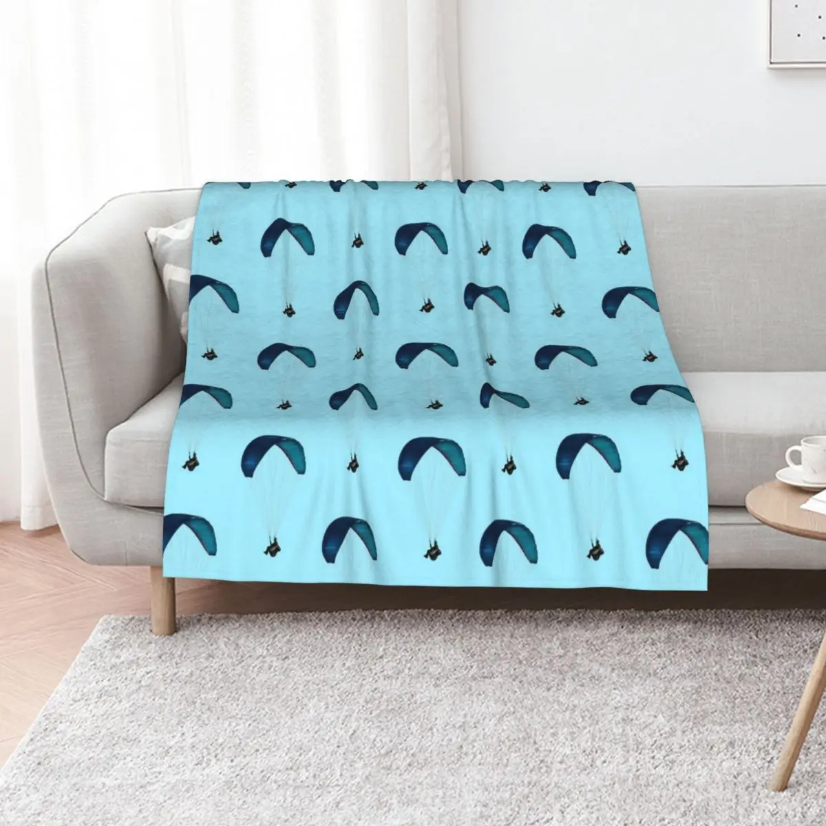 

paraglider Throw Blanket Single Sofas Winter beds Bed linens Blankets