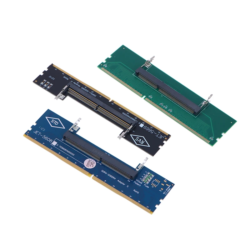 Laptop SO-DIMM Memória para Desktop Adapter, Card Converter, Conector RAM, 1Pc, DDR3, DDR4, DDR5