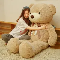 100cm Milan Bear Plush Toy Big Size Bears Stuffed Animals Baby Kids Sleeping Doll Pillow for Girls Valentine Day Gifts