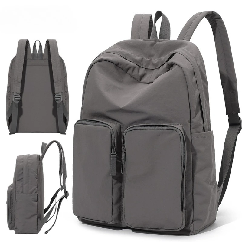 

European and American fashion lightweight leisure student schoolbags bulk storage travel backpacks outdoor nylon shoulder bag.