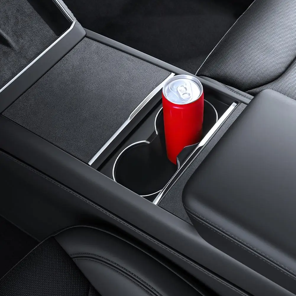 Protezione della console centrale in pelle scamosciata per Tesla Highland 2024 Pellicola adesiva per copertura del pannello centrale per Tesla Model Y Juniper 2025 G4R1