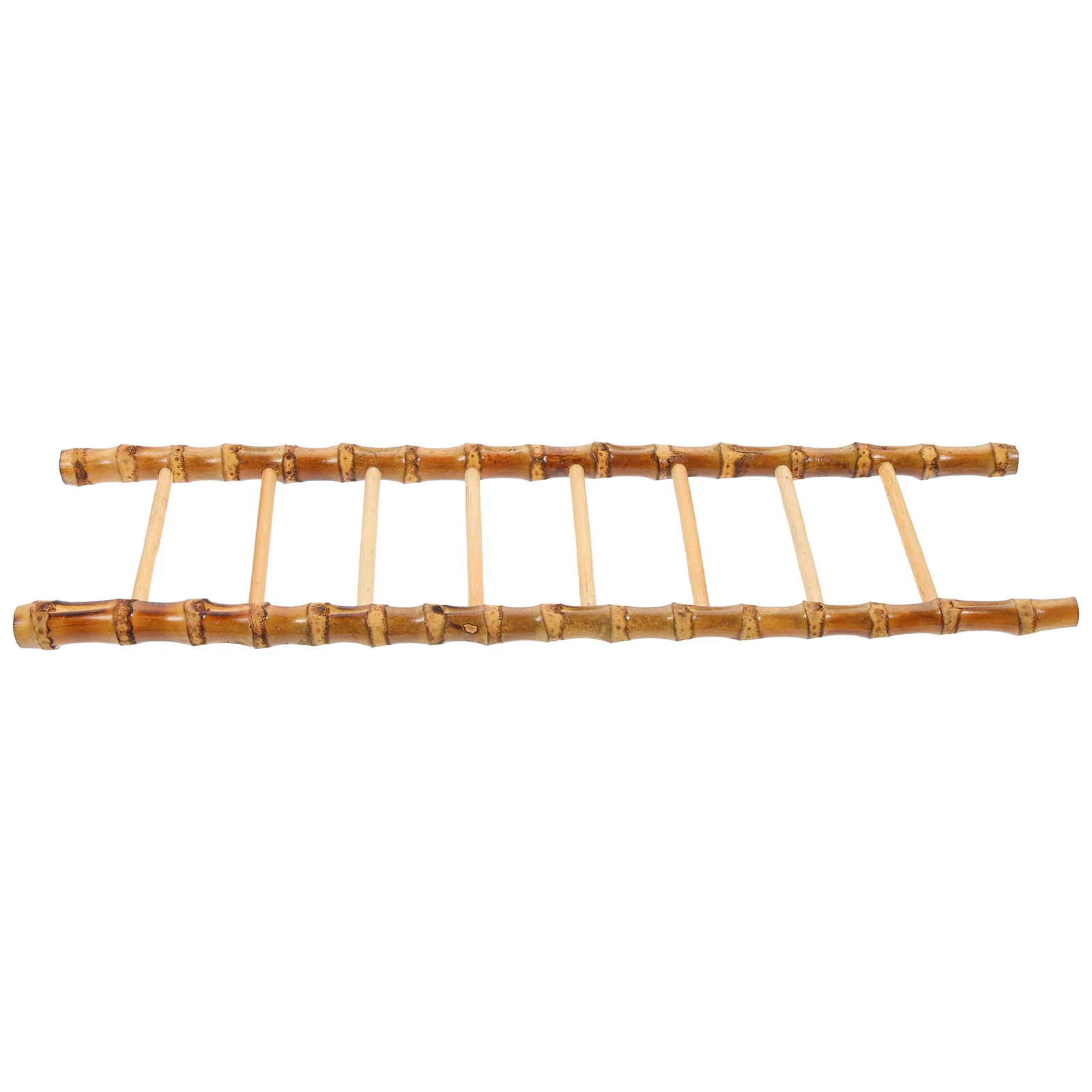 Home Decorations Sashimi Bamboo Ladder Miniature Kid Toy Wooden Boat 32x10cm Models Artificial Ornaments Kids Photo Props Child