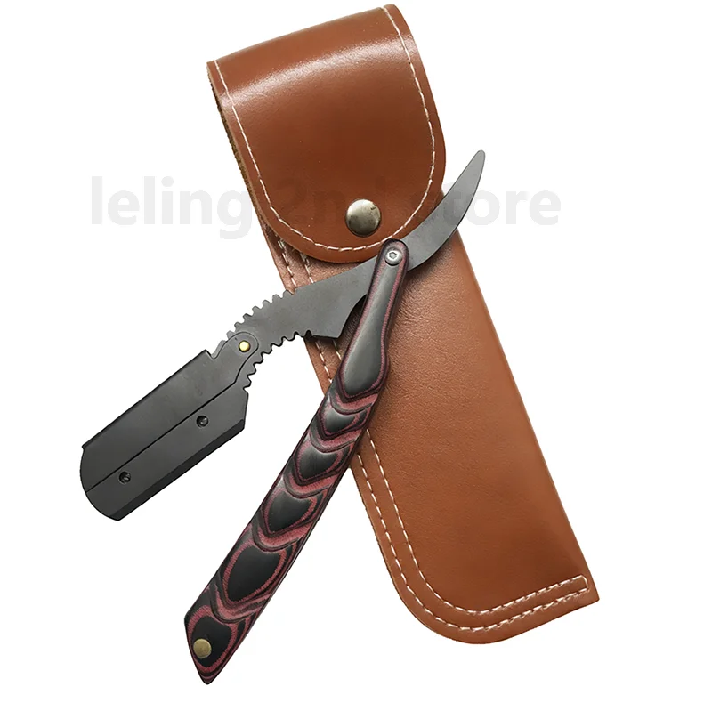 

2 цвета, лезвие с деревянной ручкой, бритвы для бритья, профессиональная парикмахерская бритва, мужская бритва со сменным лезвием для бритья для мужчин