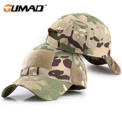 Outdoor Camouflage Adjustable Cap Mesh Tactical Skull Cap Army Airsoft Fishing Hunting Hiking Basketball Snapback Hat for Men