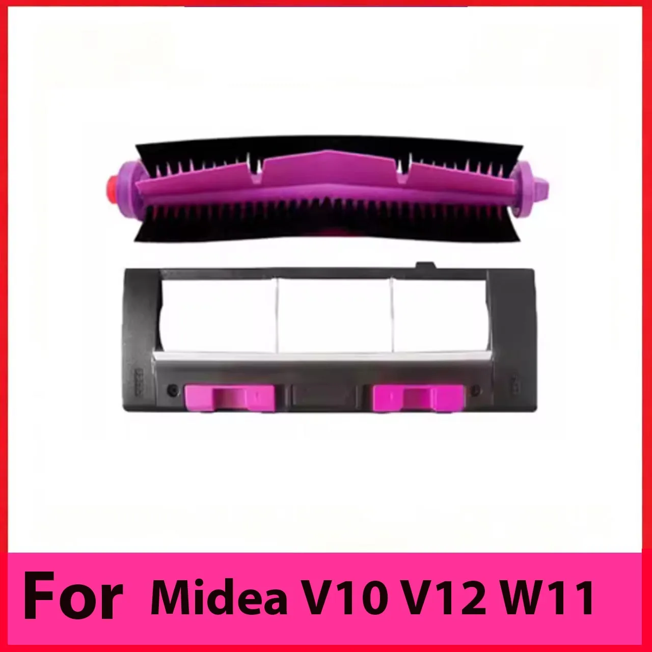Robot Vacuum Cleaner Main Roller Brush Cover or Roller Brush for Midea V10 V12 W11 Robot Vacuum Cleaner Parts