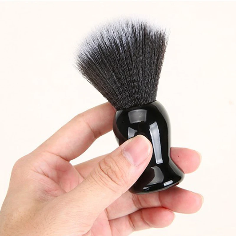 Natural Badger Hair Men's Shaving Brush Barber Salon Men Facial Beard Cleaning Appliance Shave Tool Razor Brush with Wood Handle