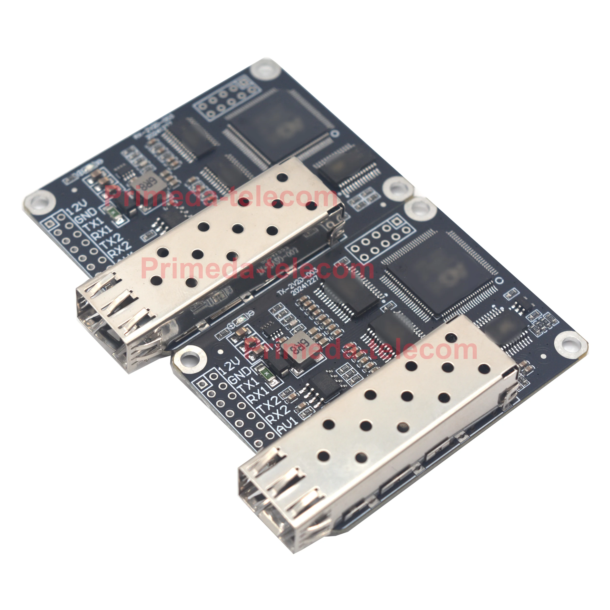 2 cvbs analog Video to Fiber Optic Converters with 2 TTL SBUS Singlemode 20Km Optical Module Transceiver TX 1310nm RX 1550nm