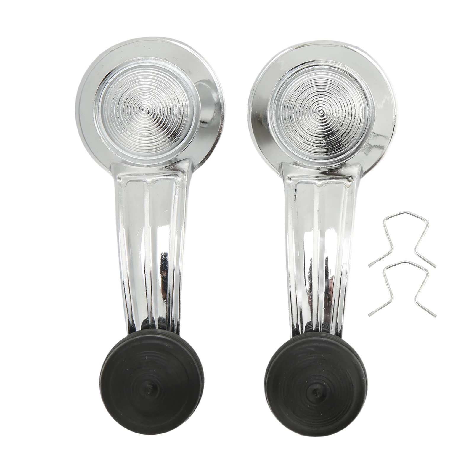 مقبض كرنك بنافذة من الكروم لسيارة كاديلاك سيمارون الدورادو ، قطع غيار السيارة الداخلية ، مقابض الأبواب الداخلية ، مقاس معدنية ، 2 *