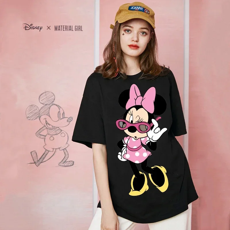 New 90s Summer Vintage Mickey Mouse Women\'s Tshirt Women Fashion Cartoon Kawaii Oversized T-shirt Women\'s Tshirt Clothes