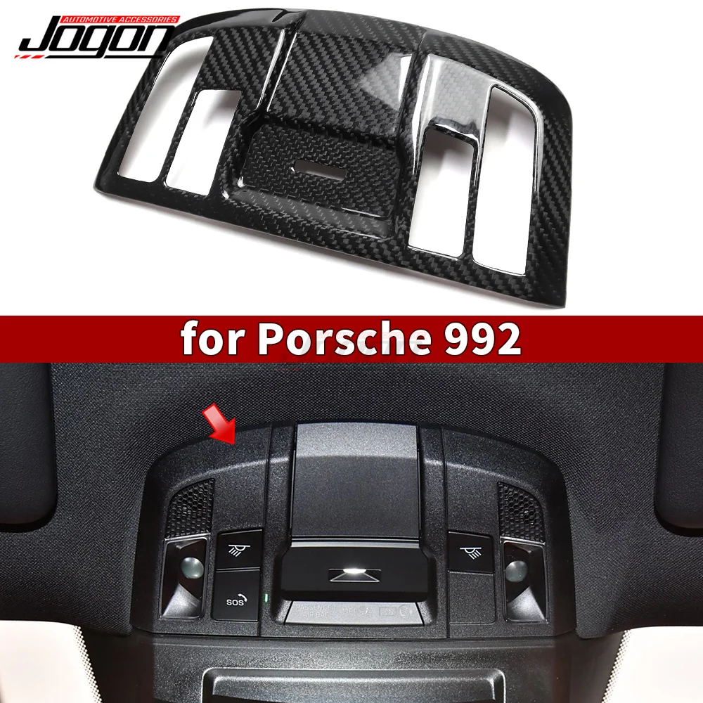 

Накладки на рамку потолочного светильника из настоящего карбона для Porsche 911 992 Targa Carrera 2020-2024