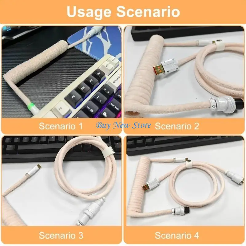 20ce Cable Cable Cable USB C до USB A с съемным авиационным шнурным шнуром 20ce Cable Cable Cable USB C до USB A с съемным авиационным шнурным шнуром