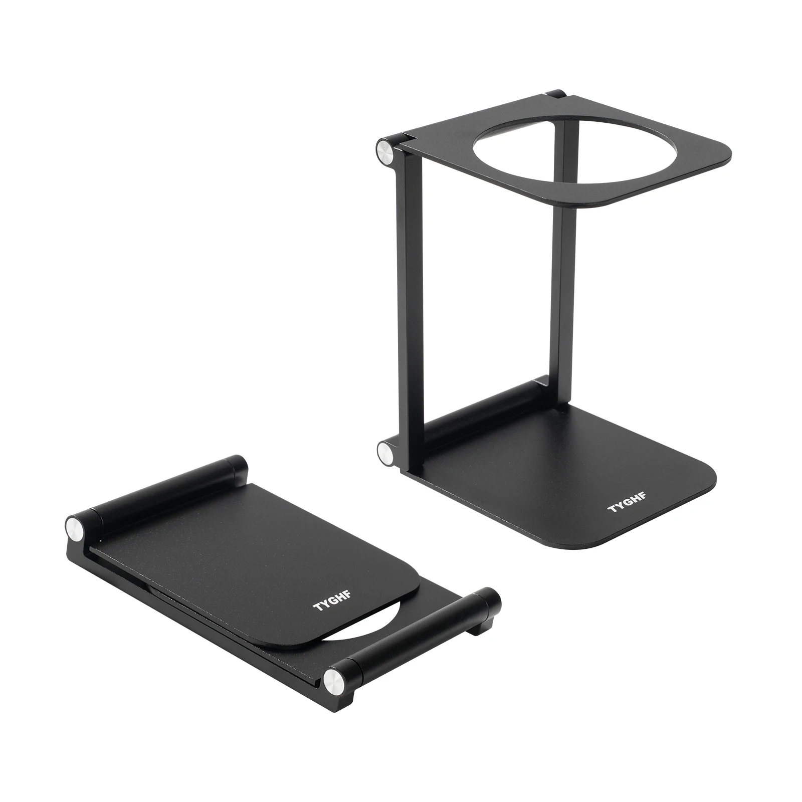 Pour-Over-Dripper-Ständer, tragbarer & faltbarer Espressomaschinenständer mit Untergestell, Büro-Kaffeeständer mit Basis, geeignet für das Büro
