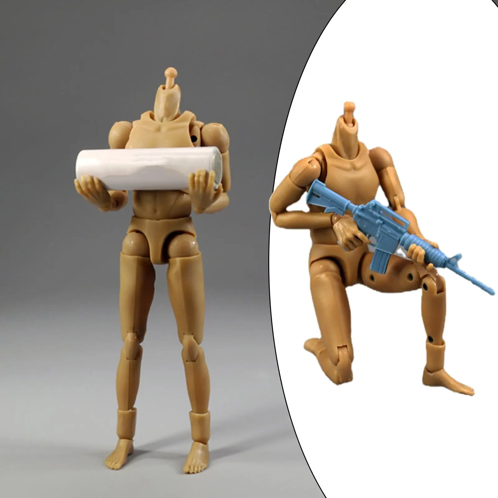 

Узкое плечо 1:12 Мужская фигурка тела игрушка с запасными руками аксессуарами