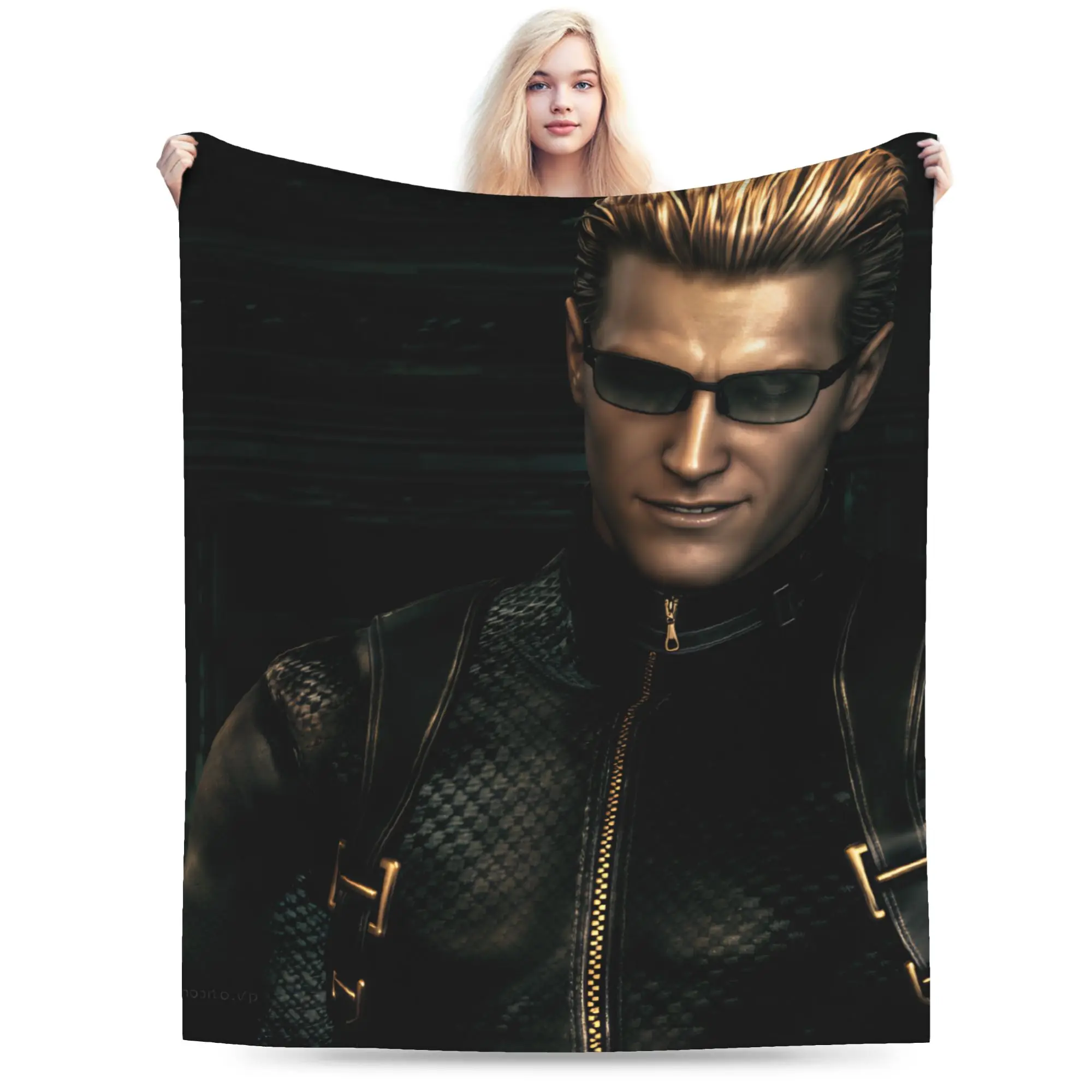 Albert Weskers  Plush Blanket Boy Girl  Flannel Throw Blanket For Couch Bed Warm Soft Custom DIY Quality Bedspread Gift Idea