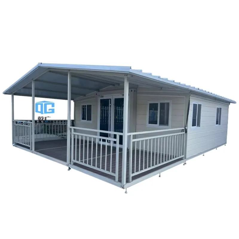 Folding Box House 20ft Prefab Expandable Portable Modern Breathable Insulated Steel Structure for Hotel Villa Living Customized