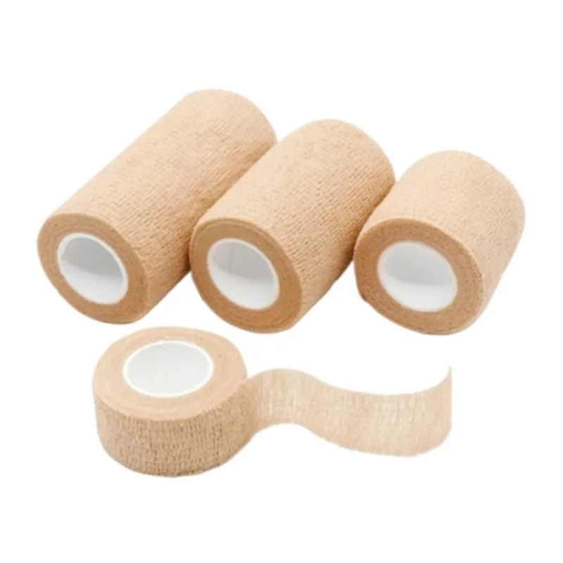 1 Roll Breathable Bandage Elestic Skin Wound Dressing Tape Bandages Patch Nonwovens Self-adhesive Bandages Plasters