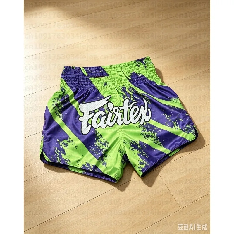 Nuovi Pantaloncini da Boxe Sanda Traspiranti Stampati in 3D per Adulti e Bambini