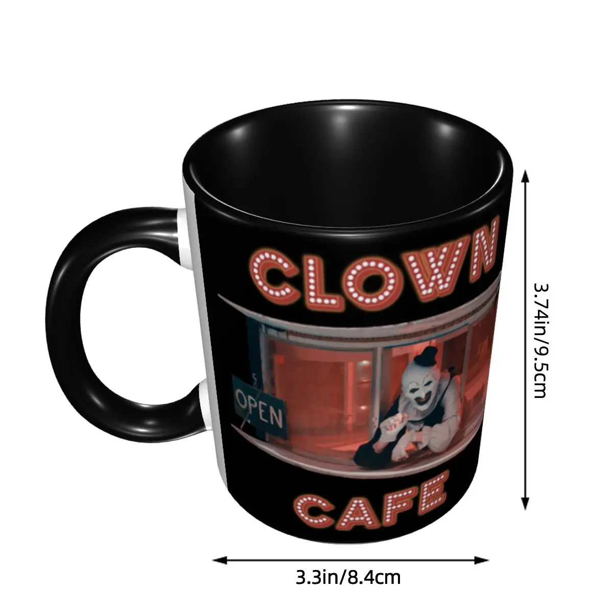Custom Terrifier Clown Cafe Mug DIY Ceramic Milk Tea Coffee Cups
