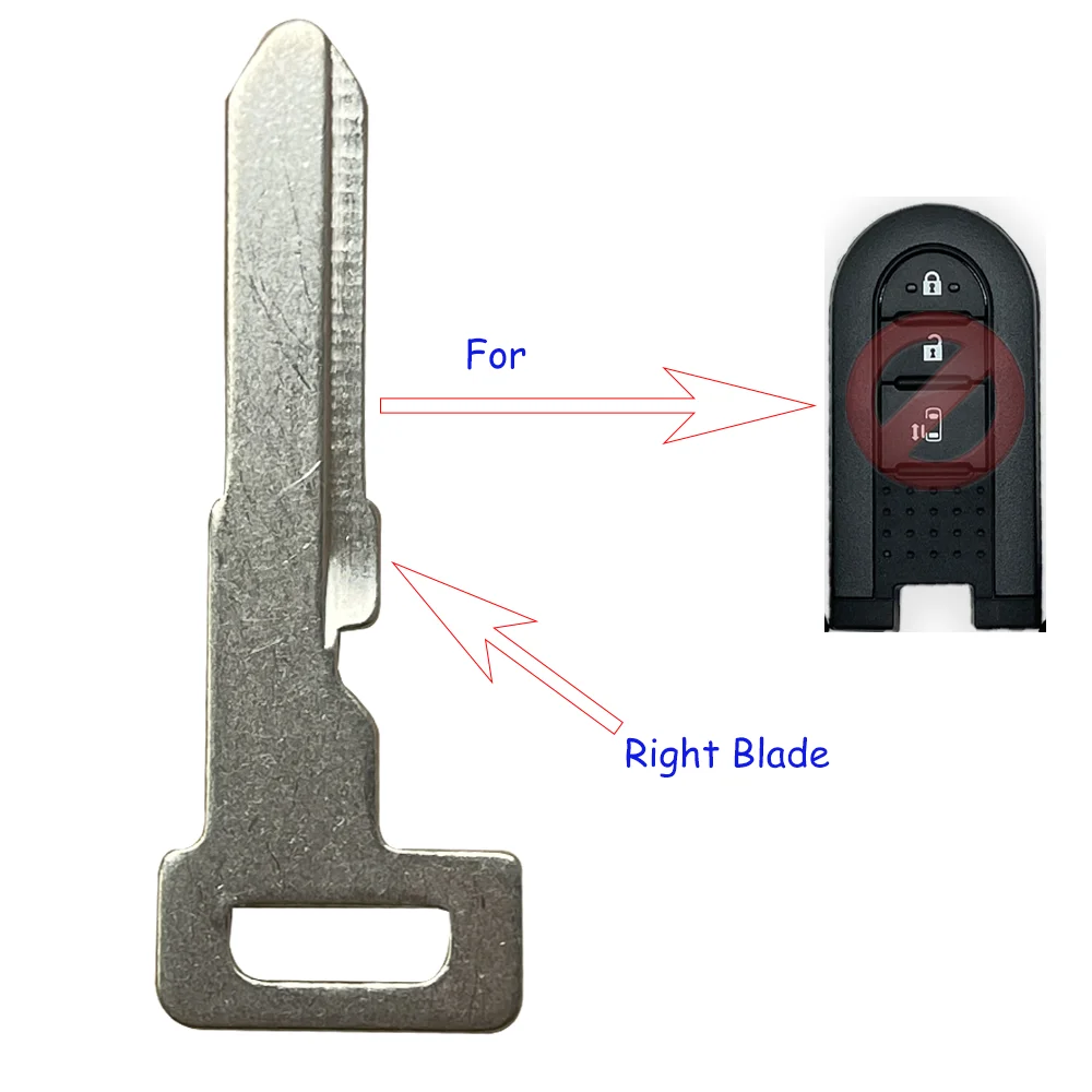 Chiave di emergenza Smart Key Blade per keyless Entry lama non tagliata per Daihatsu Smart Key Toyota Passo Rush Wigo