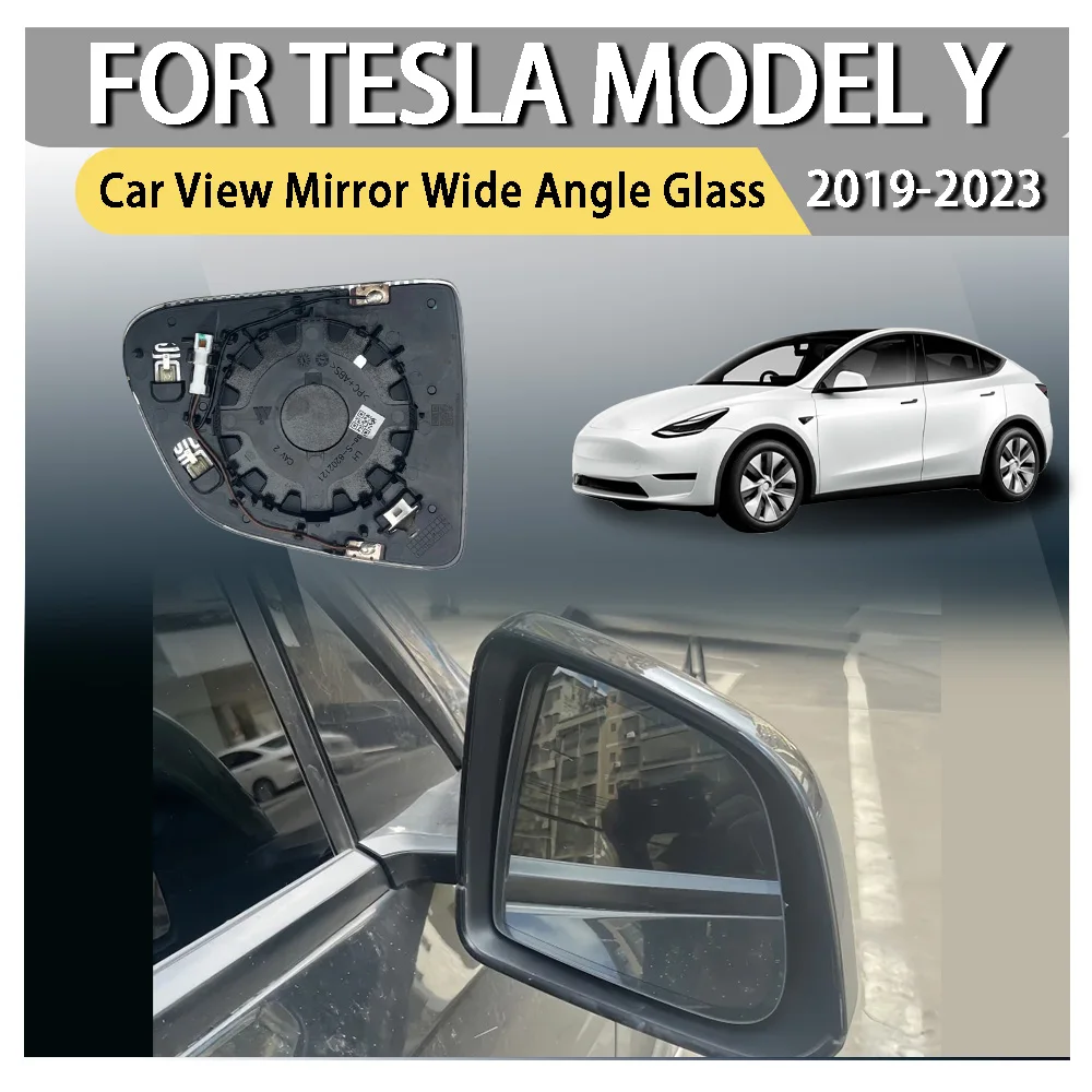 Car View Mirror Wide Angle Glass Auto For Tesla Model Y 2019 2020 2021 2022 2023 D001 Originim Heated 925-3138-001 925-3137-al