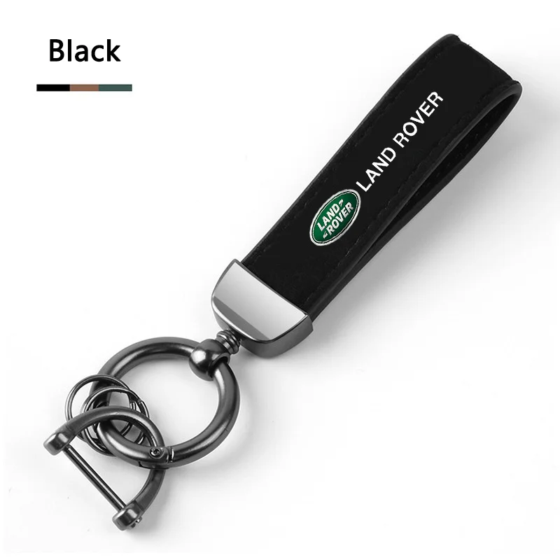 Leather Car Keychain Key Ring Pendant For Land Rover L494 RANGE Sport Grille Emblem Vogue L40 SVR Auto Decoration Accessories