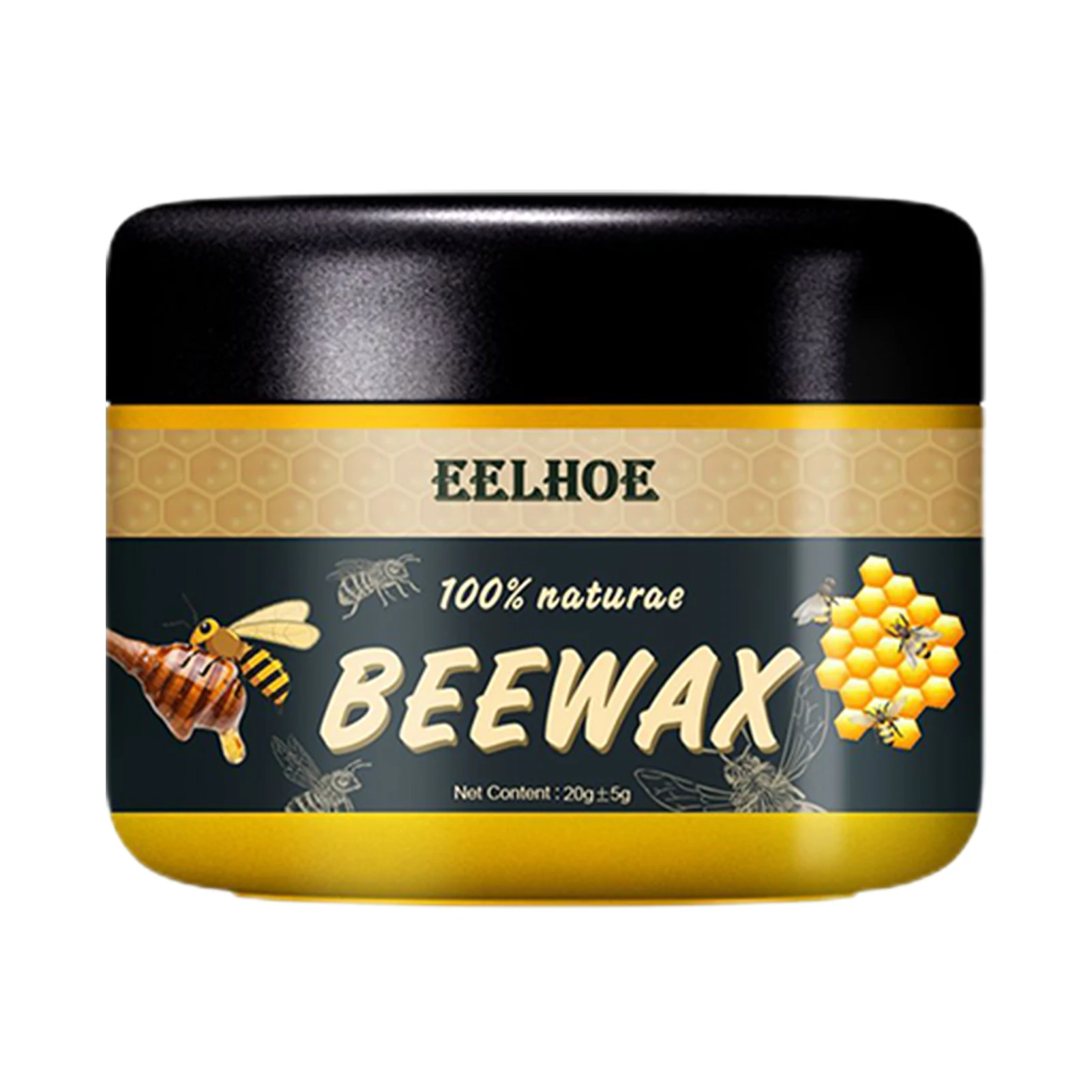 Natural Wood Wax Traditional Beeswax Furniture Care Complete Solution Polish for Furniture, Floor, Tables