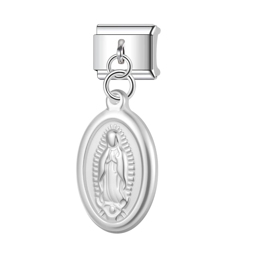 Trusta-2026-Silvery-Faith-Eye-Pendant-Series-Italian-charm-bracelet-Stainless-Steel-DIY-Making-Gifts-Elastic-Accessories-N692