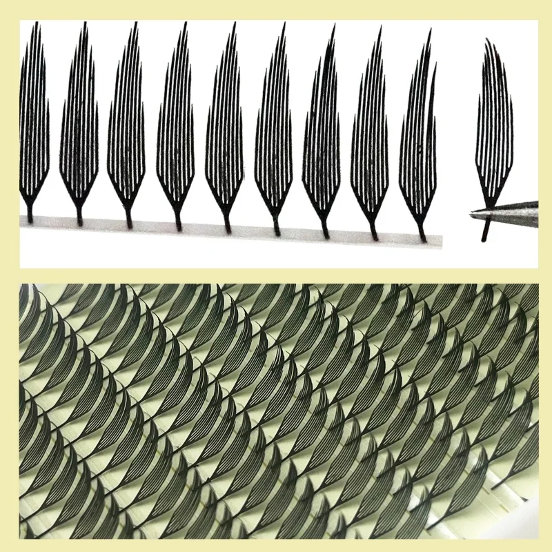 มังงะ Spire สไตล์ใหม่ Feather Shape Eyelashes Extensions แต่ละปริมาณ C/D Curl Premade แฟนขนตาปลอม 8-15 มม.เครื่องมือแต่งหน้า