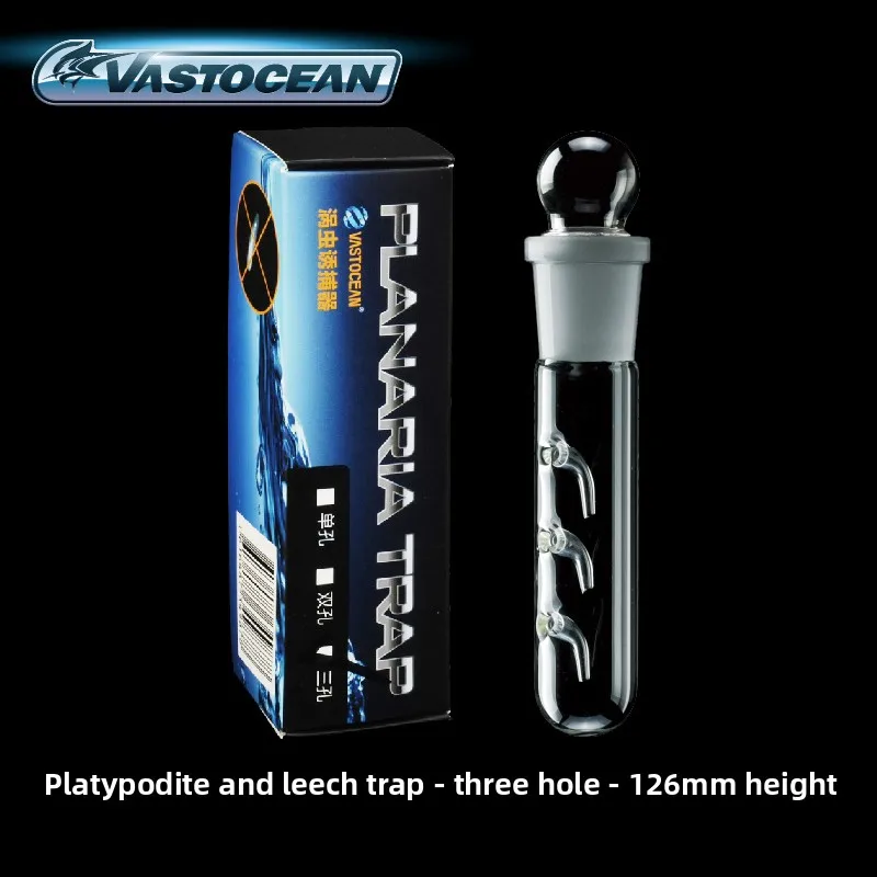 

VASTOCEAN Glass Planaria Trap for Aquarium - Catches Leeches, Detritus Worms & Snails - Safe & Effective Pest Removal