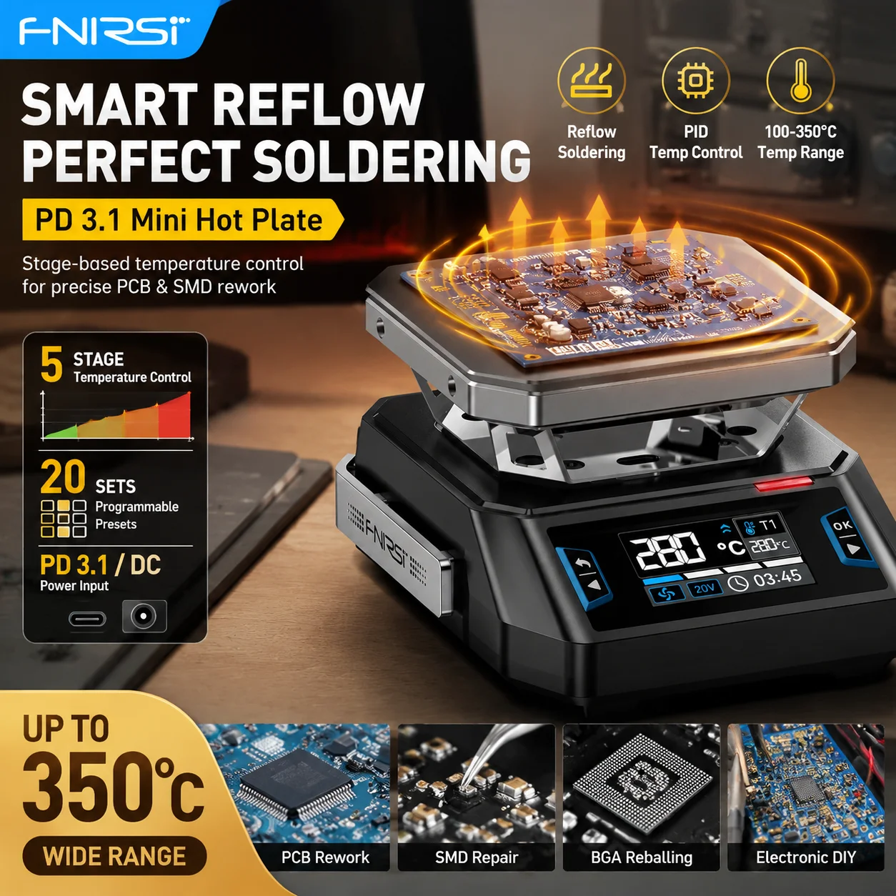 fnirsi-htp1-mini-piastra-riscaldante-con-controllo-della-temperatura-pid-pd31-stazione-di-preriscaldamento-per-saldatura-smd-pcb-bga-strumenti-di-riparazione-elettronica