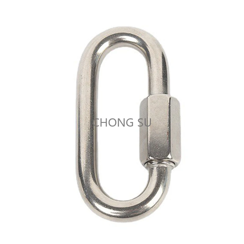 1-10 Stuks M3-M14 304 Roestvrij Staal Quick Link Lente Snap Met Moer Lock Sleutelhanger Haak Clip Draad touw Karabijnhaak Keten Gesp